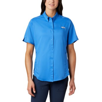 Columbia Overhemd Dames, PFG Tamiami II Short Sleeve Blauw, 60OYBCAGQ